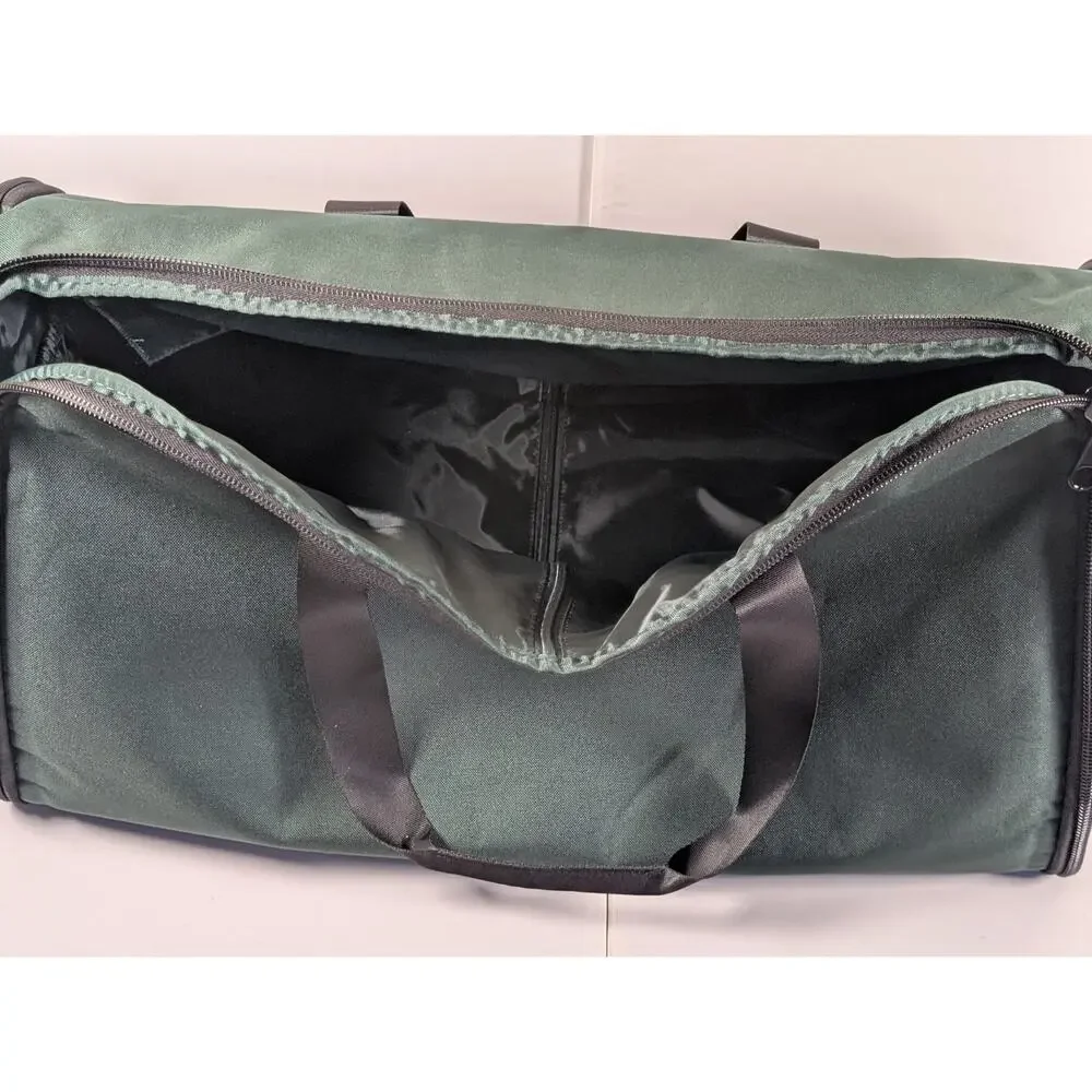 Halfday Garment Duffel Travel Bag Green Carry On Suit Garment Weekender 24
